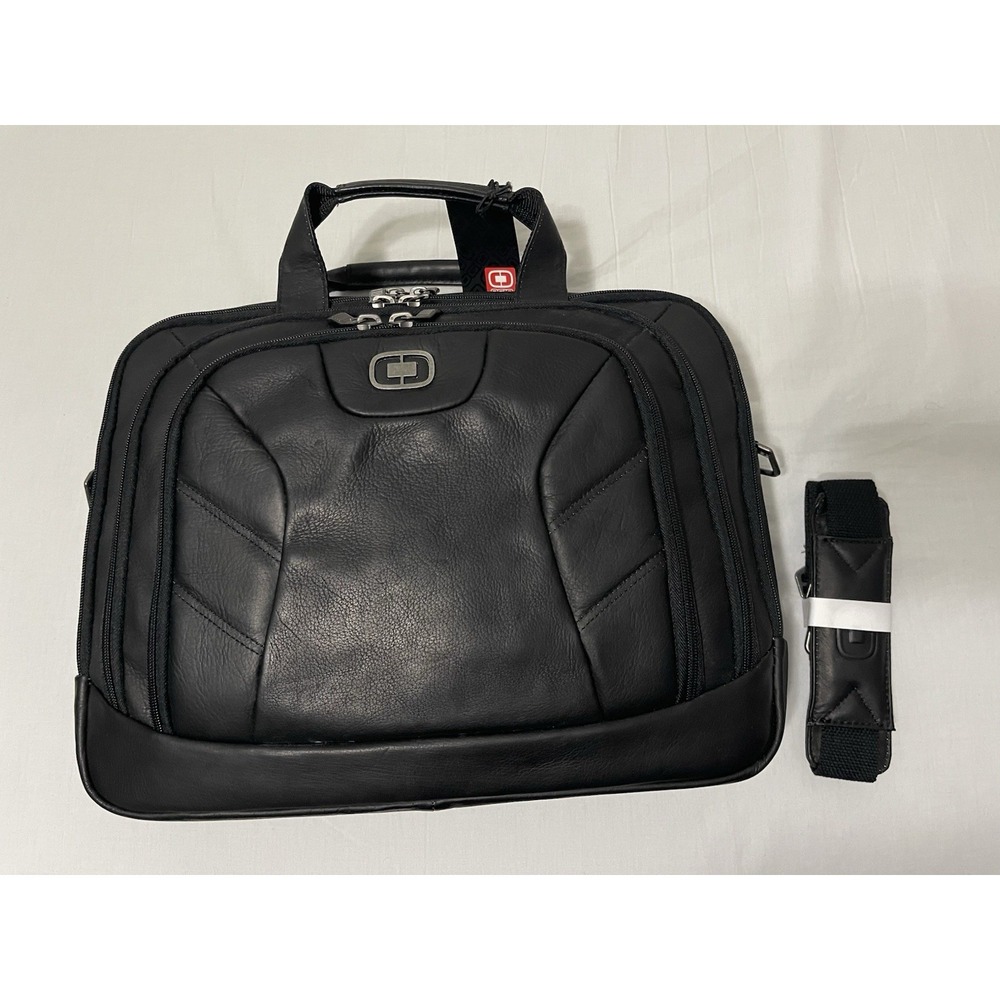NWT OGIO Dividend Messenger 417017 Black Columbian‎ Leather Professional